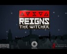 Reigns: The Witcher saldrá a la venta el 25 de febrero. (Fuente de la imagen: DevolverDigital vía YouTube)