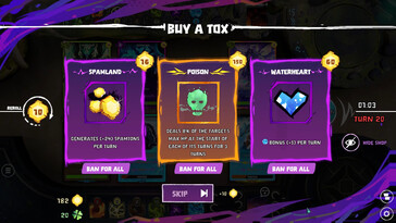 En la imagen: Una captura de pantalla del juego SPAM.