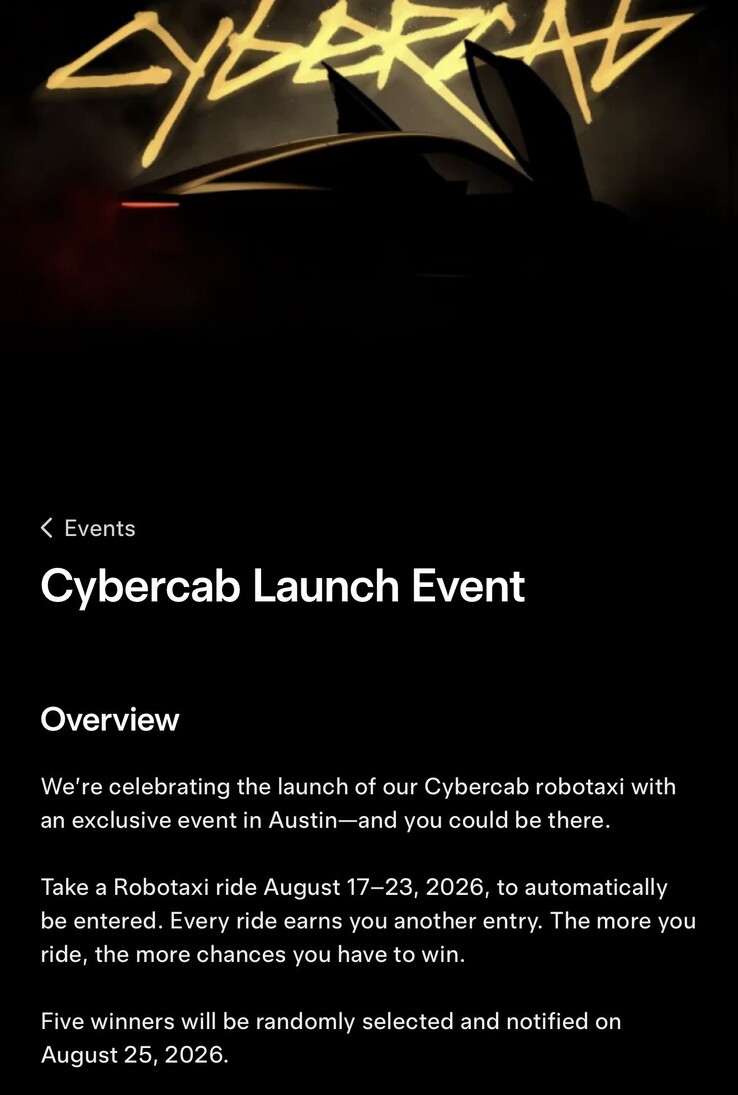Avance del evento de presentación de Cybercab