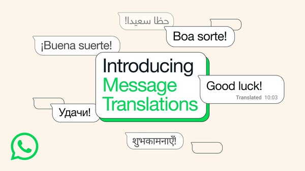 WhatsApp afirma que la traducción se realiza en el dispositivo para mantener la privacidad. (Fuente de la imagen: WhatsApp)