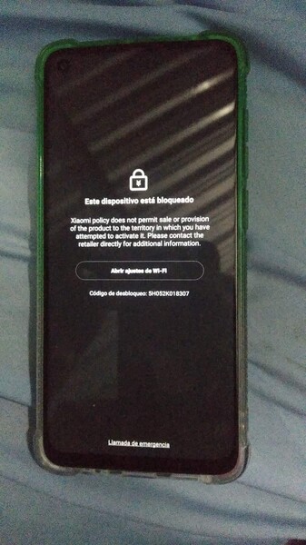Teléfono Xiaomi bloqueado en Cuba. (Fuente de la imagen: Reddit - u/yn4v4s)