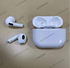 Al parecer, los AirPods 3 cuentan con un diseño mejorado que canaliza los AirPods Pro (Fuente de la imagen: 52 Audio)