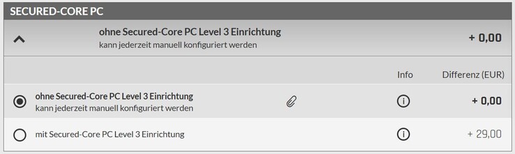 La preconfiguración Secured-Core PC Nivel 3 cuesta 29 euros