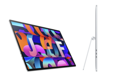 El monitor ultrafino incluye un pie de apoyo extraíble junto con soporte integrado para gestos Mac y WACOM (Fuente de la imagen: JGF)
