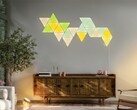 El módulo de luz de pared Philips Hue se conectará a los paneles Nanoleaf compatibles, tal y como se muestra.