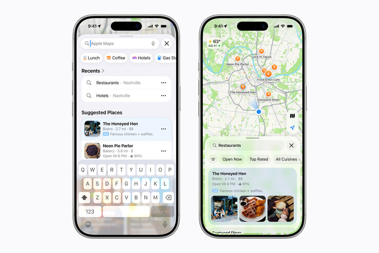 Anuncios de Apple Business en Apple Maps