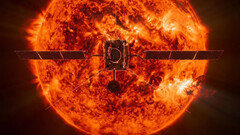 La nave espacial Solar Orbiter acercándose al Sol. En la imagen: representación conceptual de la sonda Solar Orbiter (Fuente de la imagen: ESA)