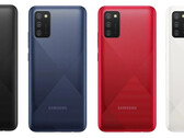 El Galaxy A02s en todos sus colores conocidos. (Fuente: Samsung)