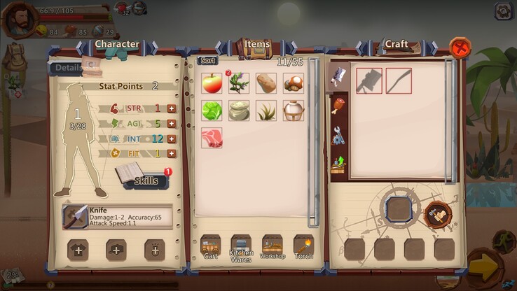 Una imagen que muestra el inventario en Home Behind. (Fuente de la imagen: Steam)