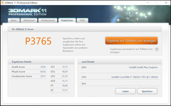 3DMark 11 (funcionamiento con batería)