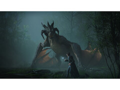 Una captura de pantalla de la versión para PC de El legado de Hogwarts que muestra el entorno y el diseño de los enemigos. (Fuente de la imagen: Steam)