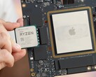 El Apple M1 Ultra ocupa la mayor parte de la placa lógica del Mac Studio. (Fuente de la imagen: Max Tech)