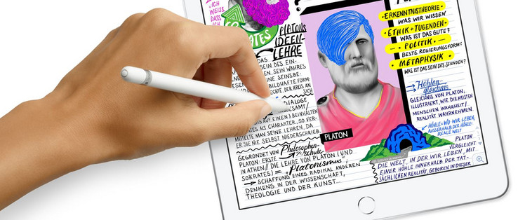 El nuevo iPad de Apple viene con soporte Apple Pencil