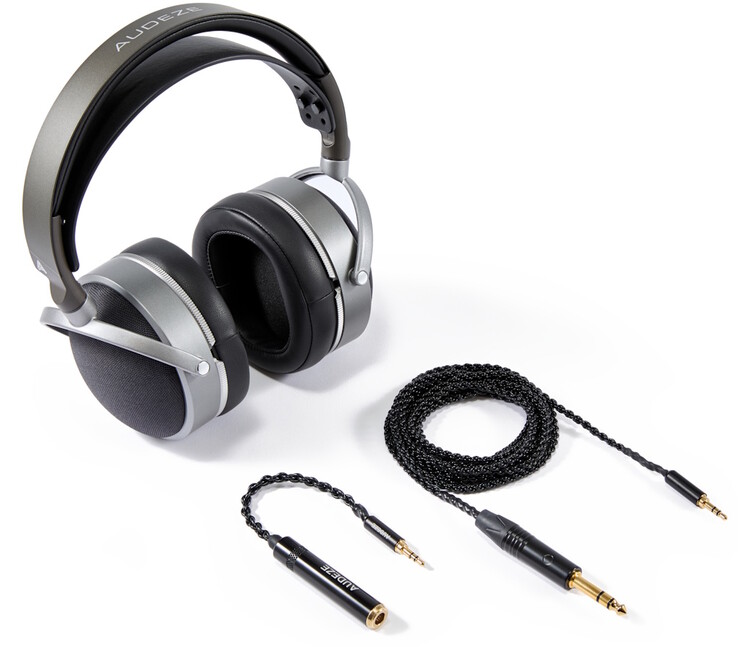 El Audeze LCD-S20 viene con un cable de auriculares desmontable y un adaptador de 3,5 mm a 6,3 mm. (Fuente de la imagen: Audeze)