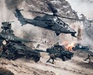 Battlefield 6, captura de pantalla en la que aparecen vehículos del ejército y figurantes armados, se perfila como un fuerte regreso para la serie de juegos. (Fuente de la imagen: DICE) 