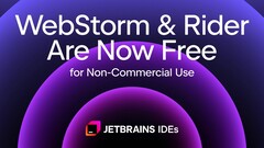 WebStorm y Rider de JetBrains pueden descargarse para uso no comercial. (Fuente de la imagen: JetBrains)