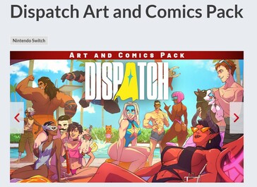 Pack de arte y cómics de Dispatch sin cambios en otras regiones de Nintendo eShop (Fuente de la imagen: captura de pantalla, Nintendo)