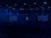 Una imagen que muestra el escenario de un torneo del último post de EVO sobre la "actualización del negocio" (fuente de la imagen EVO.gg)