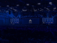Una imagen que muestra el escenario de un torneo del último post de EVO sobre la &quot;actualización del negocio&quot; (fuente de la imagen EVO.gg)