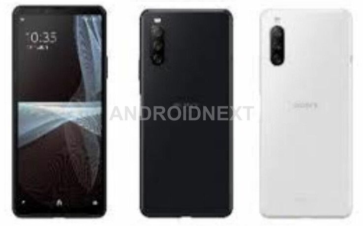 Sony Xperia 10 III en blanco y negro. (Fuente de la imagen: AndroidNext)