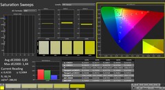 CalMAN: Saturación de color (calibrada)