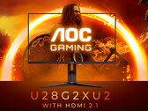 El AOC Gaming U28G2XU2 tiene un panel de 28 pulgadas con una tasa de refresco de 144 Hz. (Fuente de la imagen: AOC)