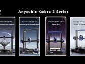 Los cuatro nuevos modelos de la serie Anycubic Kobra 2 varían en velocidad y volumen de fabricación (Fuente: Anycubic)