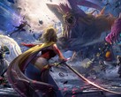 Arte clave de Dissidia Duellum Final Fantasy en el que aparecen varios personajes de Final Fantasy.