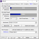 CPU-Z: Modo equilibrado de pruebas de rendimiento