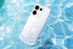 El Oppo Reno16 Pro tiene una parte trasera llamativamente decorada.