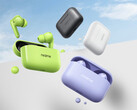 Los Realme Buds T200 estarán disponibles en China por unos 18 dólares. En la imagen: opciones de color de los auriculares inalámbricos. (Fuente de la imagen: Realme)