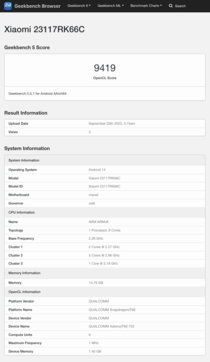 (Fuente de la imagen: Geekbench)