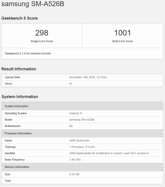 (Fuente de la imagen: Geekbench)