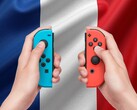 Los mandos Joy-Con de Switch se muestran con la bandera francesa