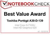 Best Value Award Febrero 2018 Toshiba Portégé A30-D-139