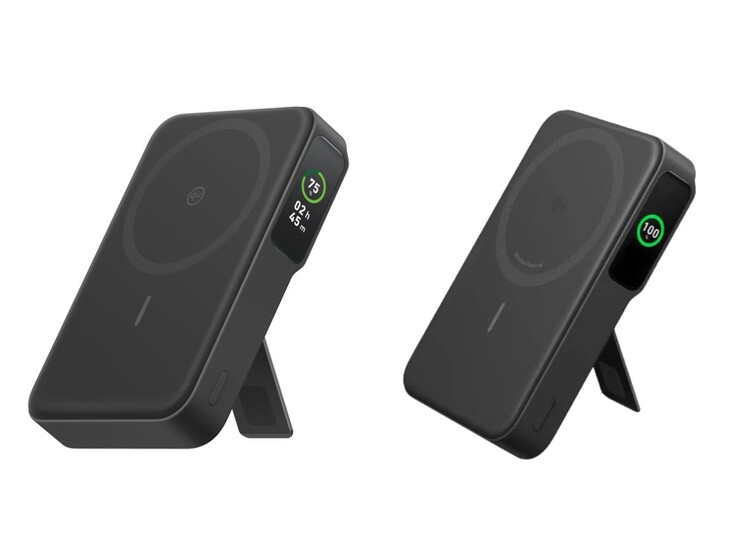 Las versiones nueva (izquierda) y antigua (derecha) del Anker MagGo Power Bank (10K)
