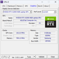 CPU-Z: Gráficos Nvidia