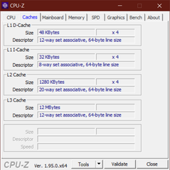 Cachés CPU-Z