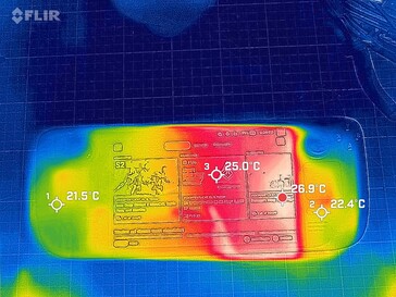 Cubierta de vapor OLED en modo inactivo - frontal