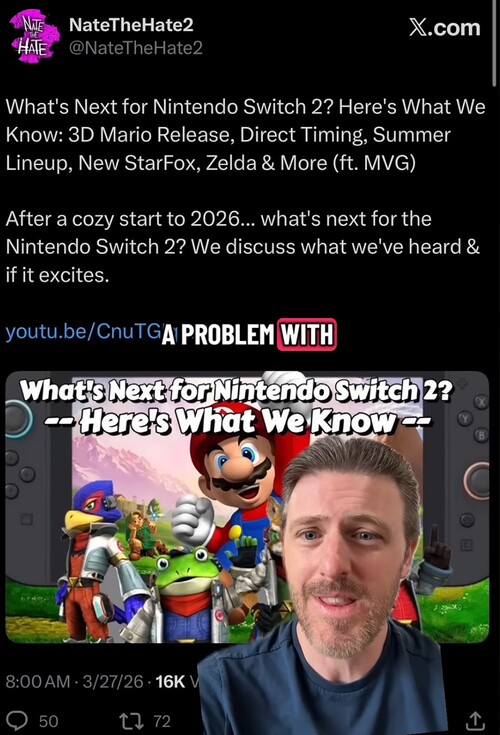 Kit Ellis responde a las filtraciones de NateTheHate sobre Switch 2