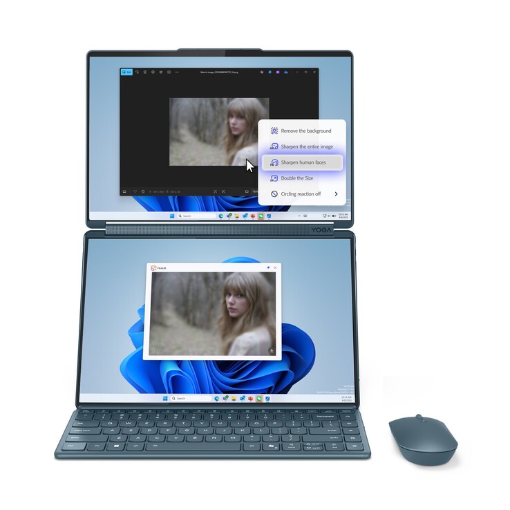 El editor impulsado por IA puede activarse desde cualquier pantalla. (Fuente de la imagen: Lenovo)
