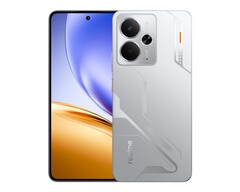 El Realme 14 5G, aquí en el colorway Mecha Silver, puede sumergirse en agua hasta 2,5 metros de profundidad durante 30 minutos (Fuente de la imagen: Realme)