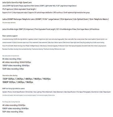 Especificaciones de la cámara de los modelos Xiaomi 18 Pro y 18 Pro Max