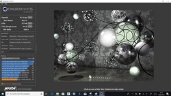 Cinebench R15 en funcionamiento con batería