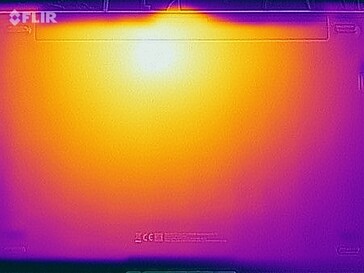 Prueba de tensión de las temperaturas de la superficie (abajo)