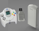 Una maqueta del Dongle controlador Dreamcast inalámbrico de 8BitMods