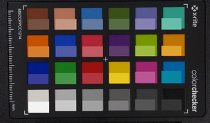 ColorChecker: El color de destino se muestra en la mitad inferior de cada campo.