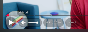 Los nuevos controles de vídeo aparecen ahora en burbujas semitransparentes. (Fuente de la imagen: Kristen Spradlin / Notebookcheck)