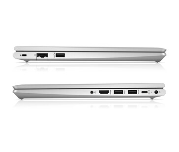 Puertos del HP ProBook 440 G9 y ProBook 450 G9 (imagen vía HP)