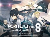 Kaiju No. 8: The Game key visual mostrando a los personajes principales incluyendo a Kafka Hibino y Mina Ashiro (Fuente de la imagen: Kaiju No. 8 Official Site)